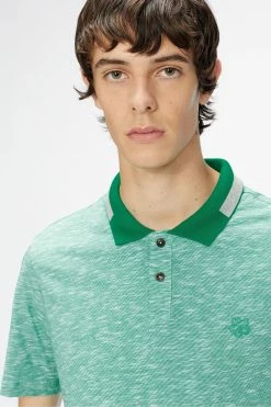 Ted Baker Green Dalmor Short Sleeve Space Dyed Polo Shirt -TED BAKER Sales Store unnamed file 4228