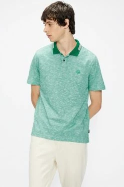 Ted Baker Green Dalmor Short Sleeve Space Dyed Polo Shirt -TED BAKER Sales Store unnamed file 4230