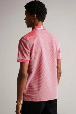 Ted Baker Ellerby Pink Ss Striped Polo Shirt -TED BAKER Sales Store unnamed file 4232
