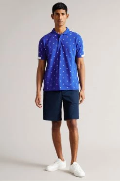 Ted Baker Billett Blue Ss Embroidered Polo Shirt -TED BAKER Sales Store unnamed file 4244