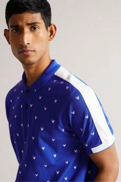 Ted Baker Billett Blue Ss Embroidered Polo Shirt -TED BAKER Sales Store unnamed file 4245