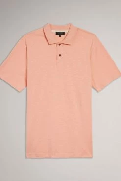 Ted Baker Delvin Light Pink Short Sleeve Polo Shirt -TED BAKER Sales Store unnamed file 4267