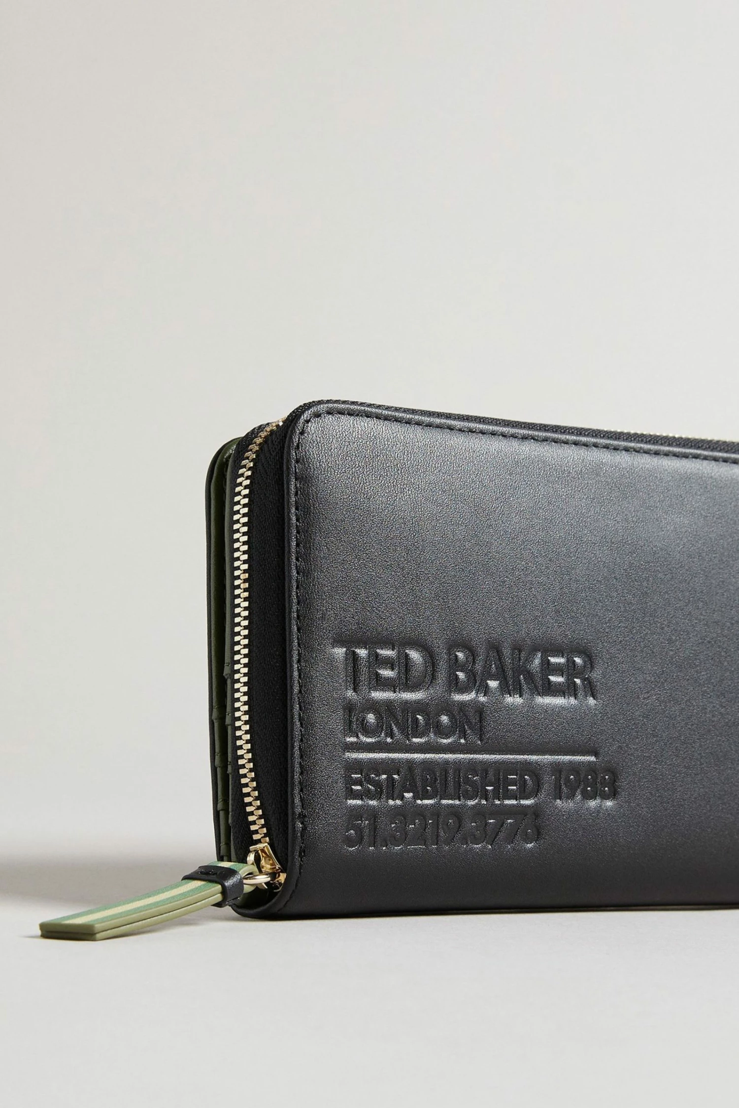 Ted Baker Darciea Black Branded Webbing Large Zip Around Purse 5 Ted Baker Darciea Black Branded Webbing Large Zip Around Purse - Image 3