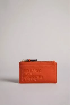 Ted Baker Darcena Tan Branded Webbing Zip Coin Purse
