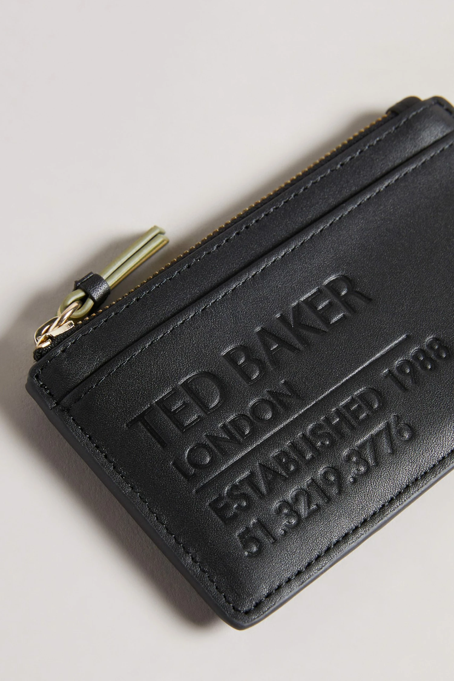 Ted Baker Darcena Black Branded Webbing Zip Coin Purse 4 Ted Baker Darcena Black Branded Webbing Zip Coin Purse - Image 2