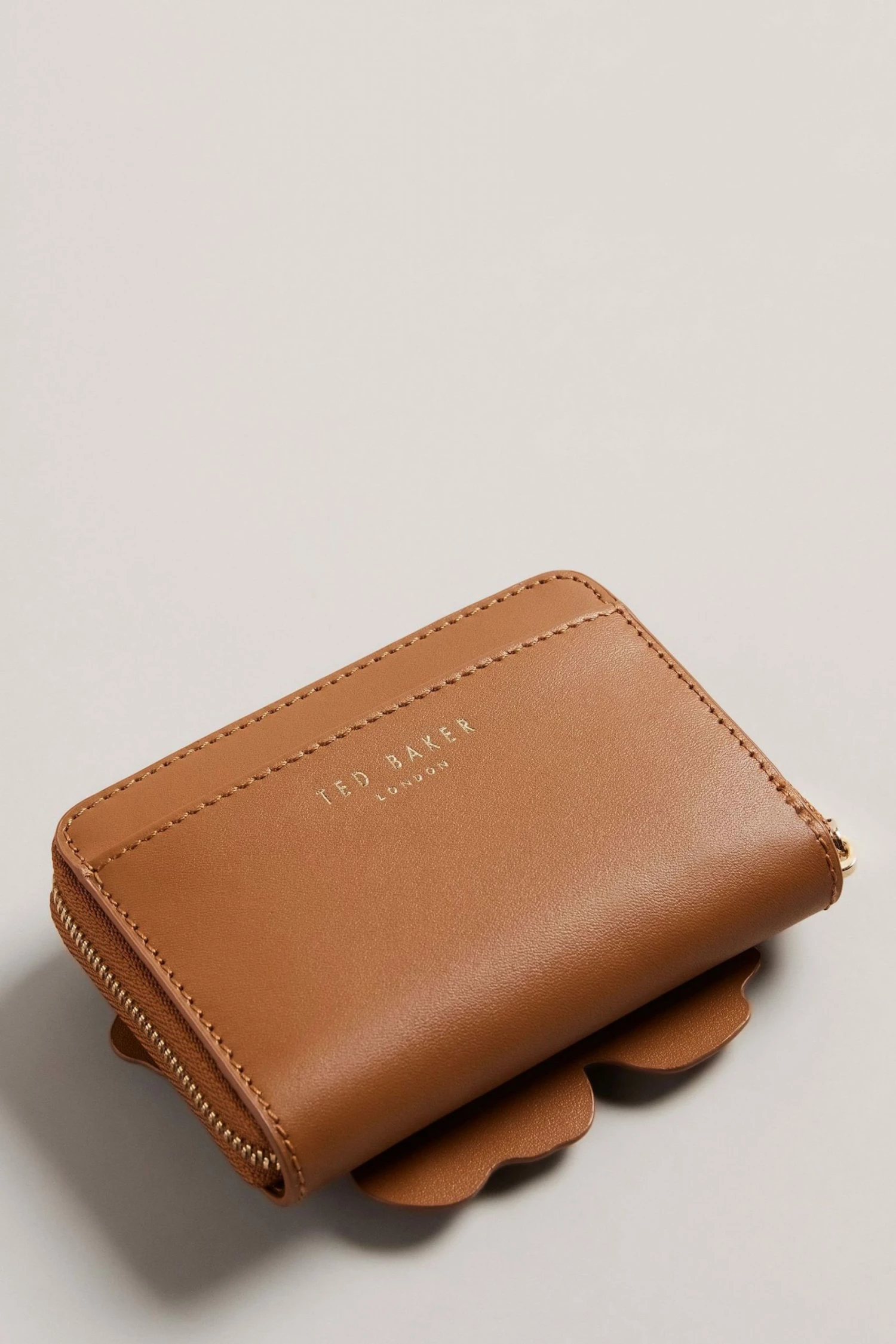 Ted Baker Floreli Brown Flower Laser Cut Zip Purse 4 Ted Baker Floreli Brown Flower Laser Cut Zip Purse - Image 2