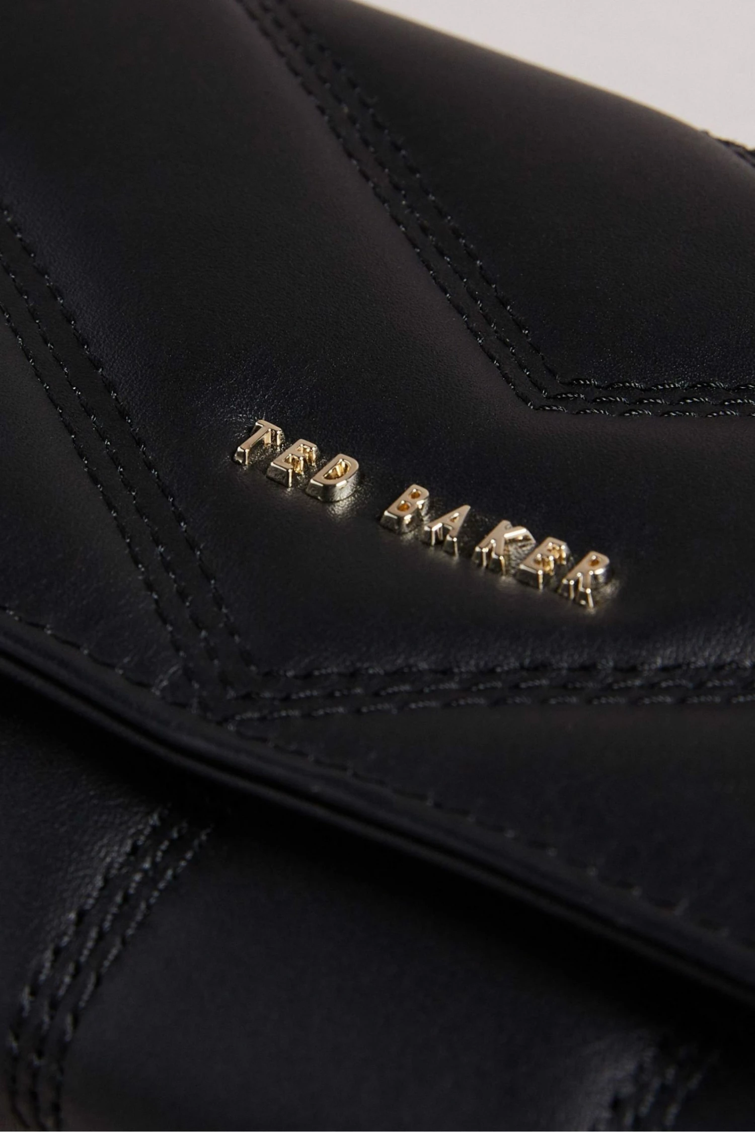 Ted Baker Large Black Leather Puffer Matinee Purse 5 Ted Baker Large Black Leather Puffer Matinee Purse - Image 3