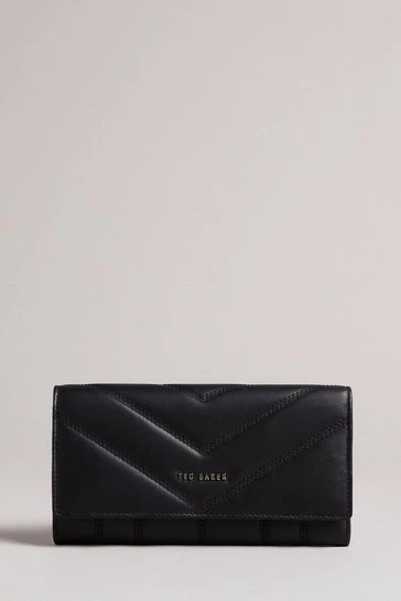 Ted Baker Large Black Leather Puffer Matinee Purse 7 Ted Baker Large Black Leather Puffer Matinee Purse - Image 5