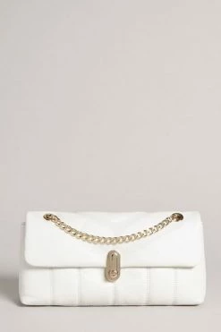 Ted Baker Cream Ayahli Leather Puffer Quilted Shoulder Bag -TED BAKER Sales Store unnamed file 440
