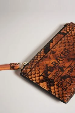 Ted Baker Darcens Brown Branded Webbing Snake Detail Zip Coin Purse -TED BAKER Sales Store unnamed file 4403