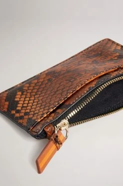 Ted Baker Darcens Brown Branded Webbing Snake Detail Zip Coin Purse -TED BAKER Sales Store unnamed file 4404