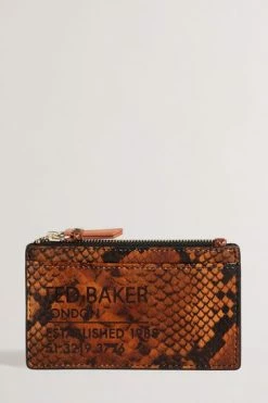 Ted Baker Darcens Brown Branded Webbing Snake Detail Zip Coin Purse -TED BAKER Sales Store unnamed file 4405