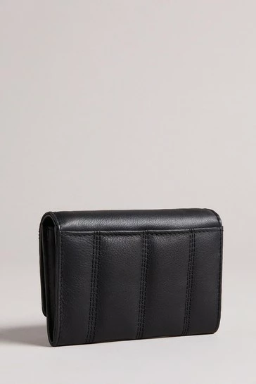 Ted Baker Black Leather Puffer Small Matinee Purse 6 Ted Baker Black Leather Puffer Small Matinee Purse - Image 4
