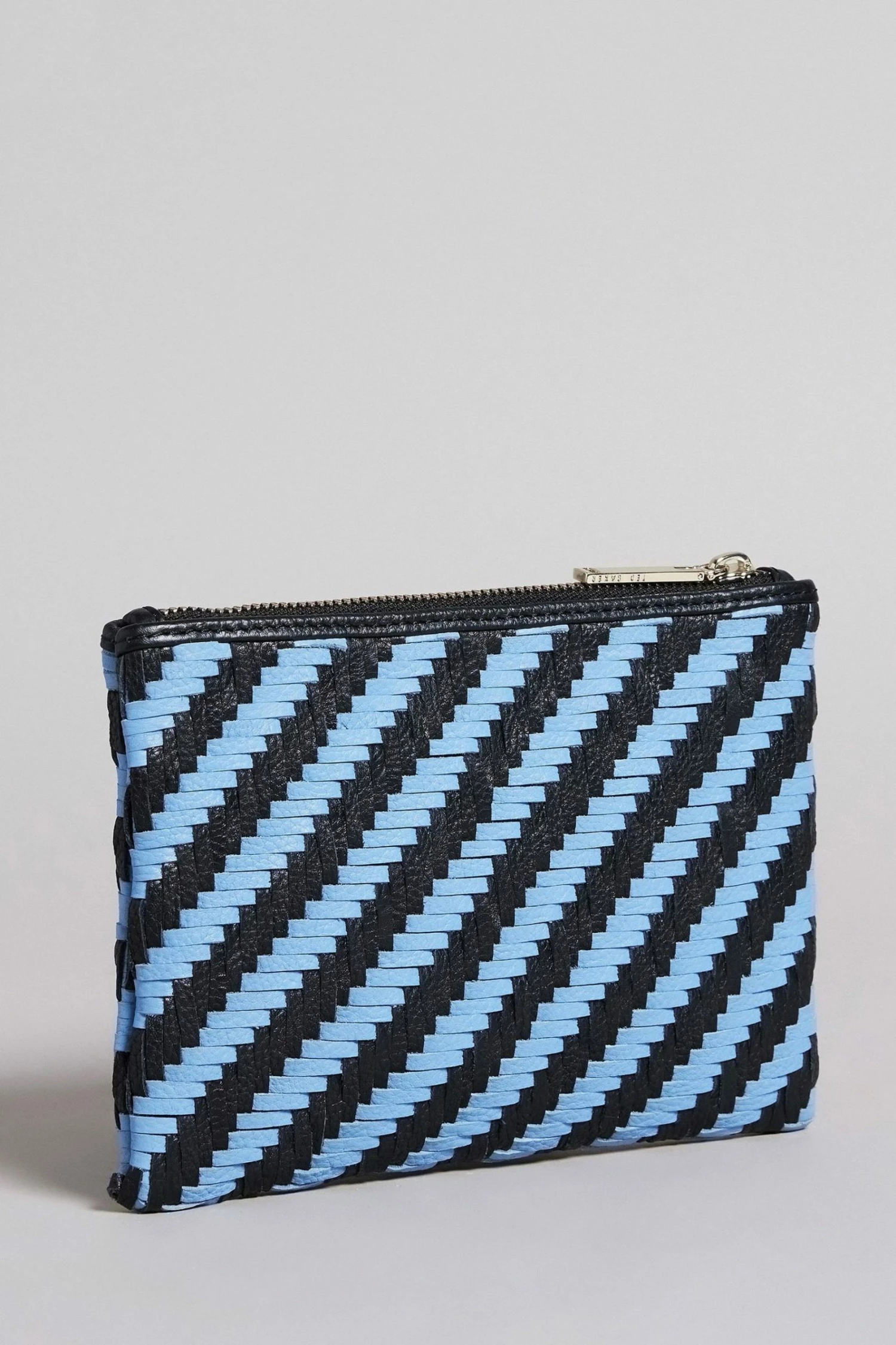Ted Baker Woveta Blue Woven Leather Small Pouch 4 Ted Baker Woveta Blue Woven Leather Small Pouch - Image 2