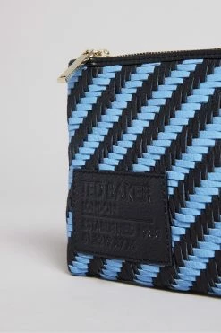 Ted Baker Woveta Blue Woven Leather Small Pouch 10 Ted Baker Woveta Blue Woven Leather Small Pouch -TED BAKER Sales Store unnamed file 4413