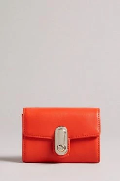 Ted Baker Small Red Twist Lock Fold Purse 11 Ted Baker Small Red Twist Lock Fold Purse -TED BAKER Sales Store unnamed file 4424