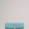 Ted Baker Blue Twist Lock Large Fold Purse -TED BAKER Sales Store unnamed file 4435