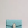 Ted Baker Blue Twist Lock Small Fold Purse -TED BAKER Sales Store unnamed file 4440