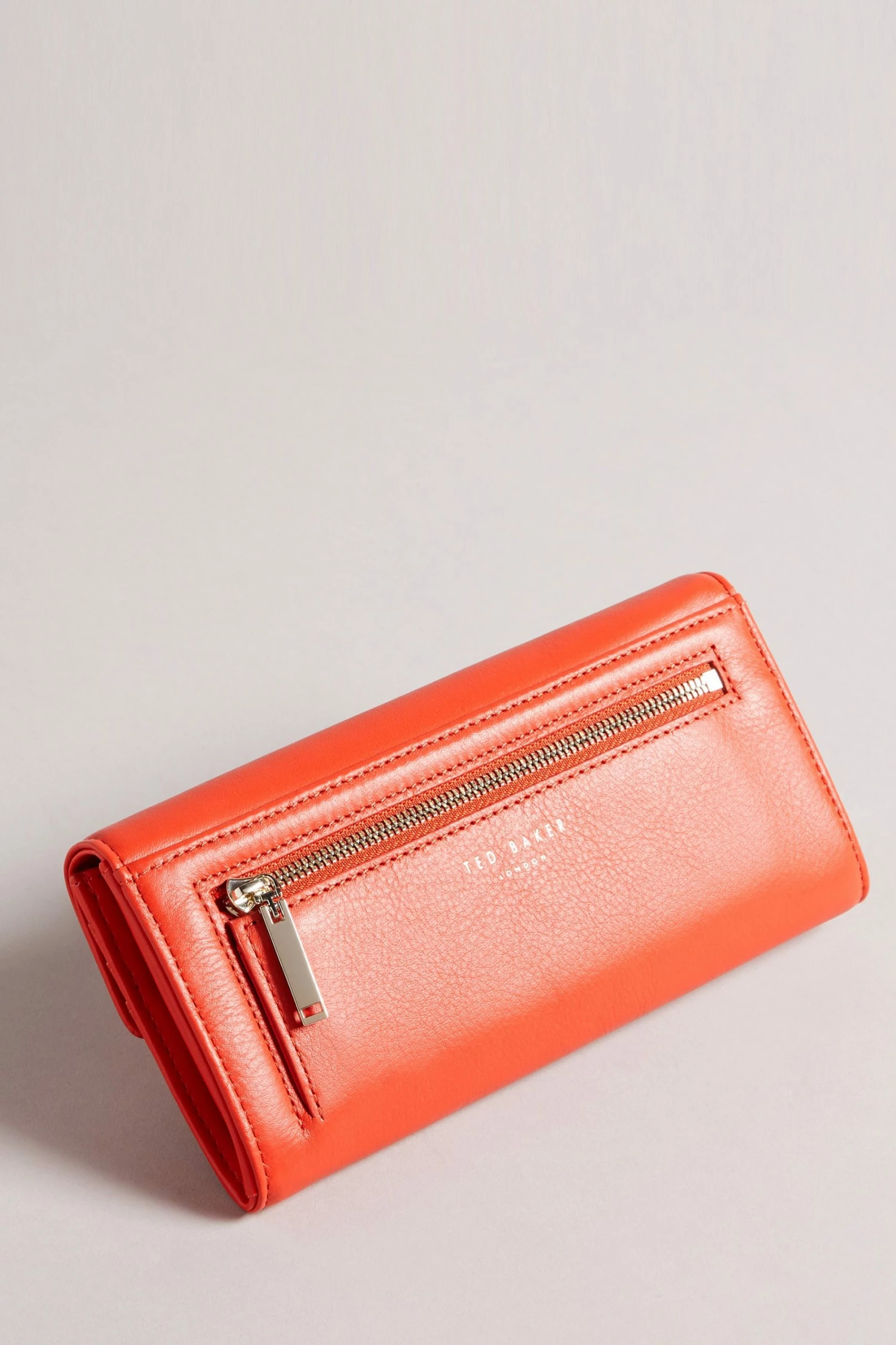 Ted Baker Red Twist Lock Large Fold Purse 4 Ted Baker Red Twist Lock Large Fold Purse - Image 2