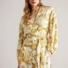 Ted Baker Yellow Adissa Wrap Top With Blouson Full Sleeve -TED BAKER Sales Store unnamed file 4476