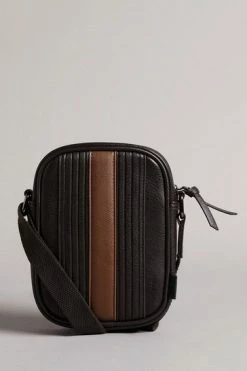 Ted Baker Brn-Choc Evver Striped Pu Flight Bag -TED BAKER Sales Store unnamed file 450