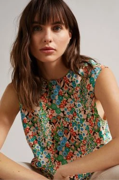 Ted Baker Nelliy Black Sleeveless Top With Shoulder Detail 11 Ted Baker Nelliy Black Sleeveless Top With Shoulder Detail -TED BAKER Sales Store unnamed file 4509