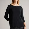 Ted Baker Black Niylah Twist Back Jersey Top -TED BAKER Sales Store unnamed file 4535
