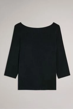 Ted Baker Black Niylah Twist Back Jersey Top -TED BAKER Sales Store unnamed file 4539
