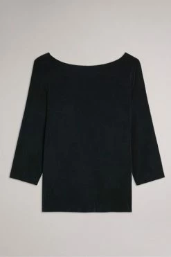 Ted Baker Black Niylah Twist Back Jersey Top -TED BAKER Sales Store unnamed file 4540