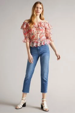 Ted Baker Harina Pink Elasticated Waist Off The Shoulder Top 12 Ted Baker Harina Pink Elasticated Waist Off The Shoulder Top -TED BAKER Sales Store unnamed file 4569