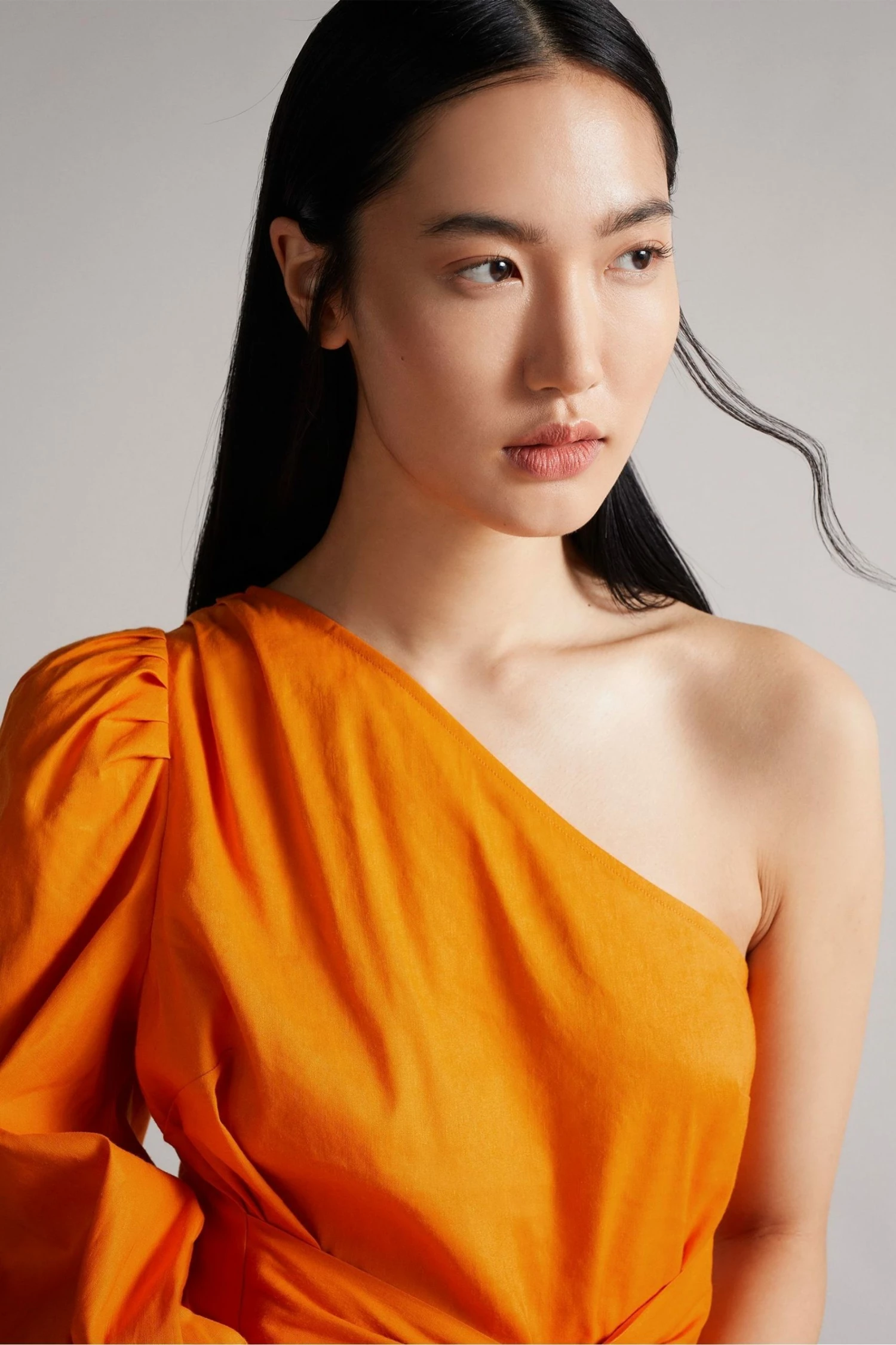 Ted Baker Orange Lera One Shoulder Top With Tie Waist 5 Ted Baker Orange Lera One Shoulder Top With Tie Waist - Image 3