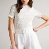 Ted Baker Womens White Tora Fitted Top -TED BAKER Sales Store unnamed file 4582