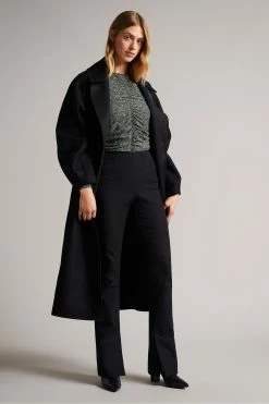 Ted Baker Savannn Black Rouched Front Jersey Top -TED BAKER Sales Store unnamed file 4602