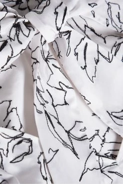 Ted Baker White Luulah Puff Sleeve Tie Back Top -TED BAKER Sales Store unnamed file 4609