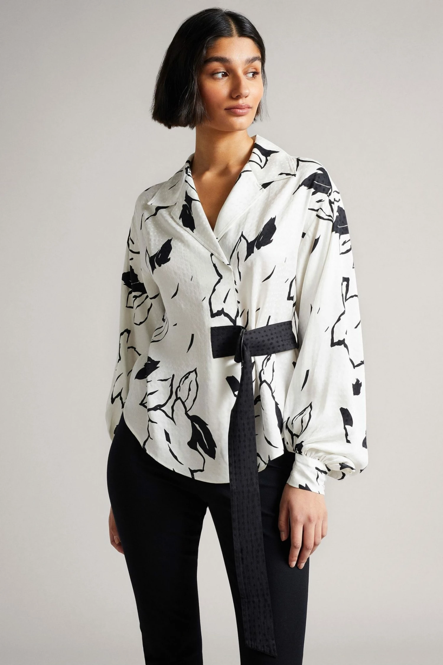 Ted Baker Eddith White Integral Wrap Detail Top With Belt 3 Ted Baker Eddith White Integral Wrap Detail Top With Belt