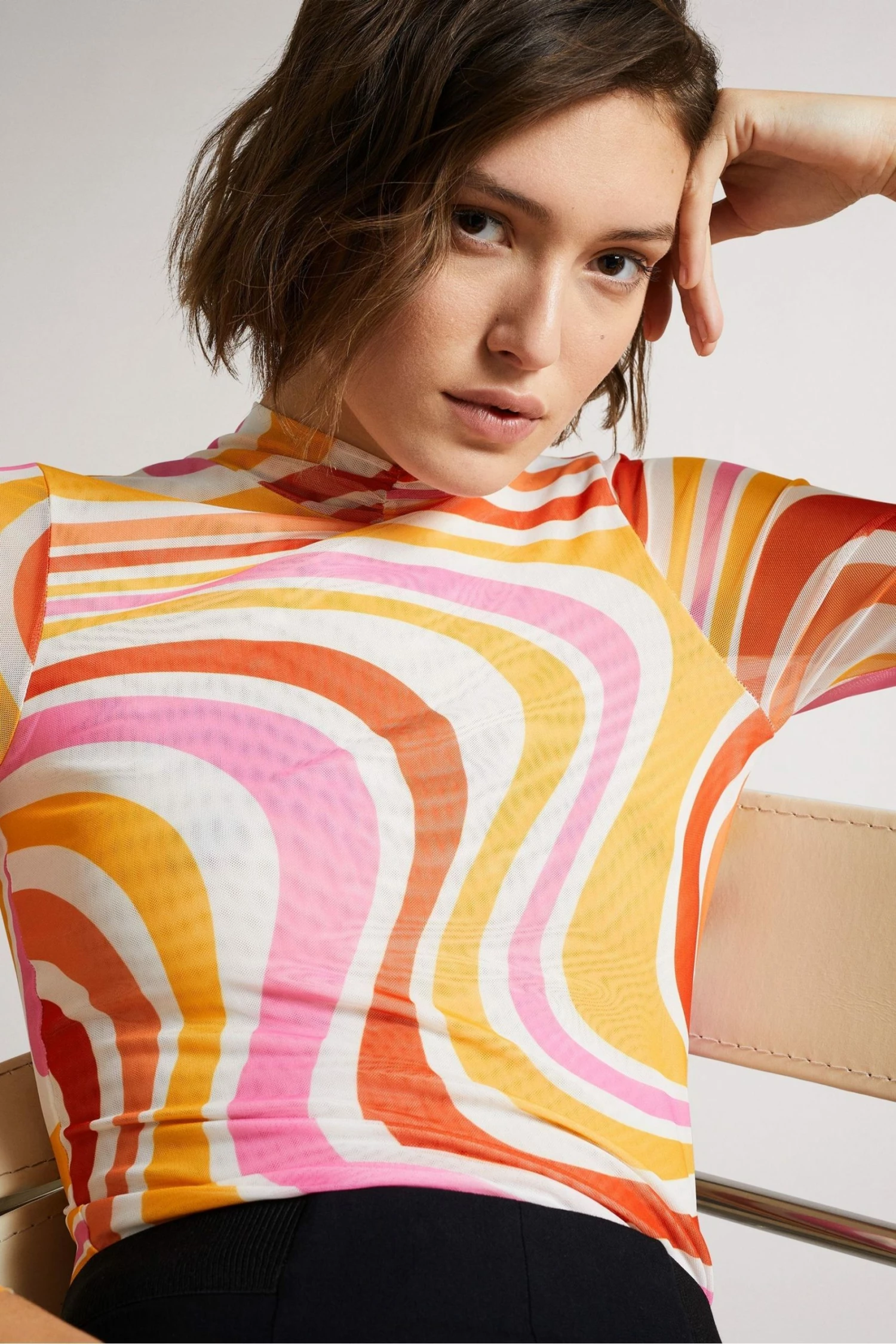 Ted Baker Sarrahh Ivory Mesh Seaming Top 5 Ted Baker Sarrahh Ivory Mesh Seaming Top - Image 3