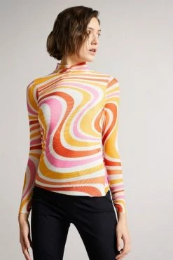 Ted Baker Sarrahh Ivory Mesh Seaming Top 13 Ted Baker Sarrahh Ivory Mesh Seaming Top -TED BAKER Sales Store unnamed file 4627