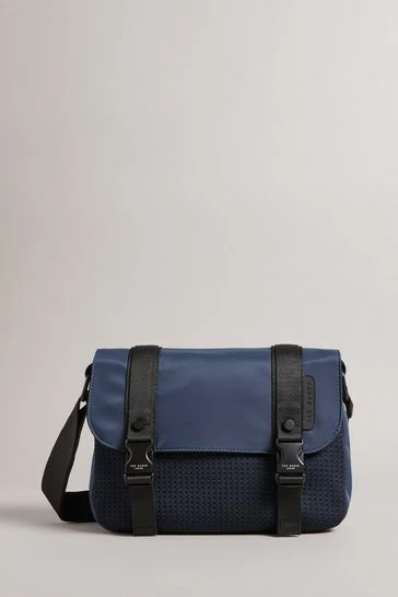 Ted Baker Mens Blue Commbo Knit Nylon Satchel 7 Ted Baker Mens Blue Commbo Knit Nylon Satchel - Image 5