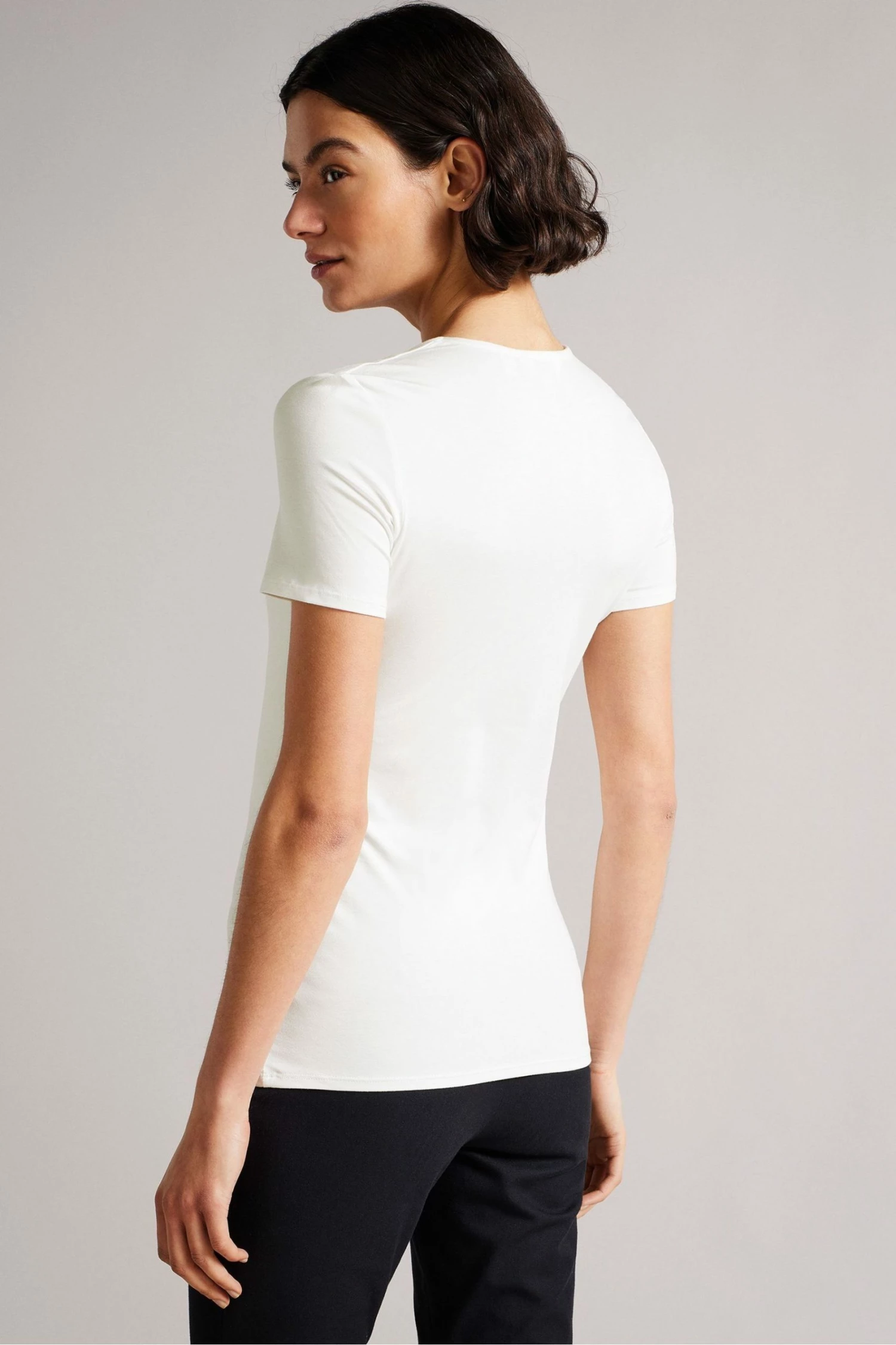 Ted Baker Gerbela White Square Neck Short Sleeve Top 4 Ted Baker Gerbela White Square Neck Short Sleeve Top - Image 2