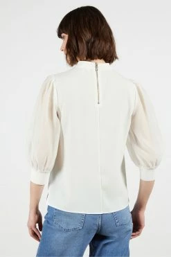 Ted Baker Cream Micaeli Organza Volume Sleeve Top 9 Ted Baker Cream Micaeli Organza Volume Sleeve Top -TED BAKER Sales Store unnamed file 4676