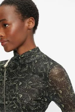 Ted Baker Black Teeana Mesh Cross Neck Top -TED BAKER Sales Store unnamed file 4691