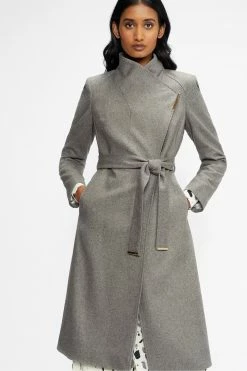 Ted Baker Rose Mid Length Wool Wrap Coat -TED BAKER Sales Store unnamed file 4712