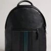 Ted Baker Black Esentle Striped Pu Backpack 2 Ted Baker Black Esentle Striped Pu Backpack -TED BAKER Sales Store unnamed file 475