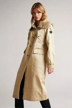 Ted Baker Jjojo Light Brown Cotton Twill Mac With Detachable Lining 7 Ted Baker Jjojo Light Brown Cotton Twill Mac With Detachable Lining -TED BAKER Sales Store unnamed file 4752