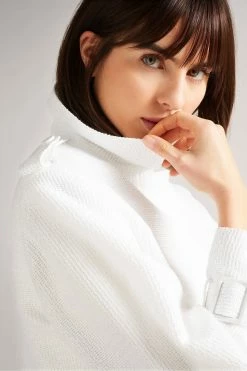 Ted Baker Pira White Fabric Blocked Pleated Trench Coat 11 Ted Baker Pira White Fabric Blocked Pleated Trench Coat -TED BAKER Sales Store unnamed file 4756