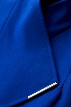 Ted Baker Blue Rose Midi Wool Wrap Coat With Shoulder Panels -TED BAKER Sales Store unnamed file 4775