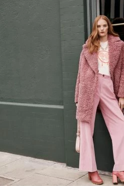 Ted Baker Kayyti Faux Fur Wide Collar Cocoon Coat -TED BAKER Sales Store unnamed file 4792