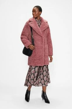 Ted Baker Kayyti Faux Fur Wide Collar Cocoon Coat -TED BAKER Sales Store unnamed file 4794