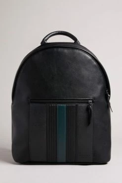 Ted Baker Black Esentle Striped Pu Backpack -TED BAKER Sales Store unnamed file 480