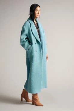 Ted Baker Blue Jjoelle Fabric Blocked Oversized Crombie Coat 11 Ted Baker Blue Jjoelle Fabric Blocked Oversized Crombie Coat -TED BAKER Sales Store unnamed file 4801
